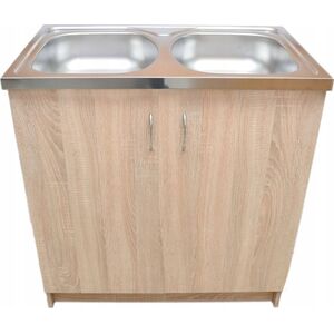 Deftrans 064-D-08043 DEFTRANS SZAFKA POD ZLEWOZMYWAK 80X50 2D0S DSM DĄB SONOMA // DEF.064-D-08043 9616813 5906365465735
