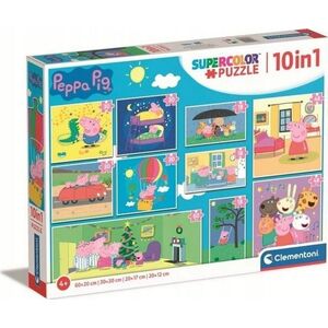Clementoni Clementoni Puzzle 10w1 Świnka Peppa. Peppa Pig 20271 9783525 8005125202713
