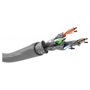 Goobay CAT 6a kabel sieciowy, S/FTP (PiMF), Szary - Długość kabla 305 m 10013258 4040849960956