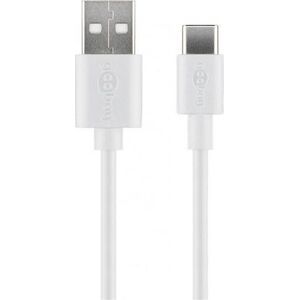 Kabel USB Goobay USB-C - USB-C 2 m Biały (59130) 10018141 4040849591303