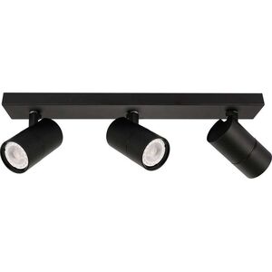 Lampa sufitowa Italux Plafon LAMPA sufitowa LACONI SPL-2813-3B-BL Italux metalowa OPRAWA regulowane reflektorki na listwie czarne 9932849 5900644314899