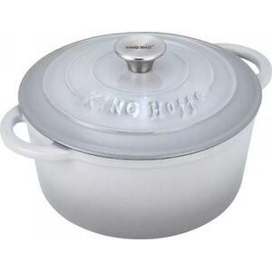 KingHoff EMALIOWANY GARNEK ŻELIWNY 21cm KINGHOFF KH-1520 9943904 5908287215207