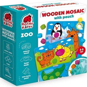 Roter Kafer Gra edukacyjna Drewniana mozaika - zoo 9996581 5903858961293