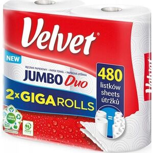 Velvet Ręcznik VELVET JUMBO DUO 2 rolki 2warstwy 2x240listków 10094019 5901478007858
