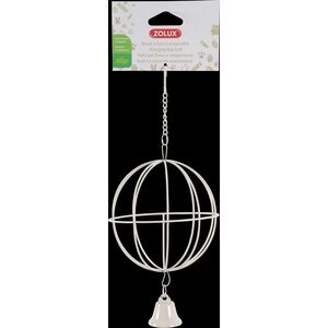 Zolux Metalowa kula na siano do zawieszenia śr. 10 cm kol. beżowy 10104526 3336022068689