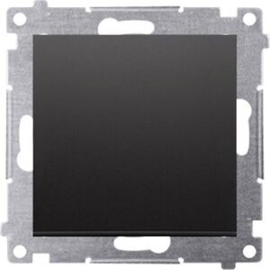 Kontakt-Simon Simon 54 Łącznik krzyżowy bez piktogramu (moduł) 10AX 250V szybkozłącza czarny mat DW7.01/X/49 10134704 5902787873912