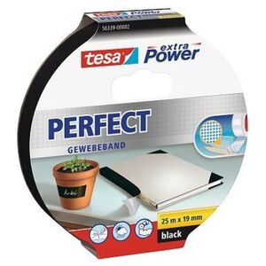 Tesa tesa extra Power Perfect Gewebeband 25m 19mm schwarz 10246837 4042448044310