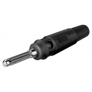 Goobay Wtyk bananowy 4mm czarny 11399 10250120 4040849113994