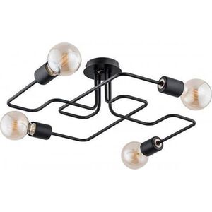 Lampa sufitowa Alfa Lampa Sufitowa Hook 4 Punktowa Czarna 24744 10327496 5900458247444