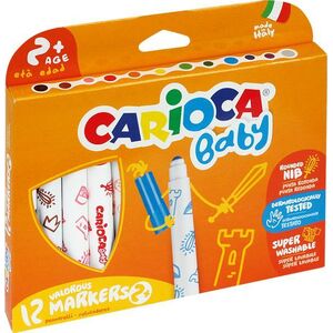 Carioca PISAKI BABY MAXI POINT SUPER CARIOCA 12 KOLORÓW 10333907 8003511428143