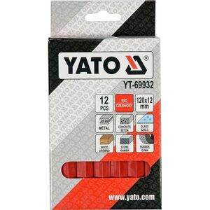 Yato YATO KREDA TECHNICZNA 12szt. CZERWONA 10362919 5906083052507