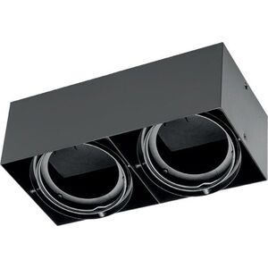 Lampa sufitowa GTV Oprawa punktowa sufitowa PIREO N podwójna IP20 CZARNA/CZARNA OP-PIREN2-20 10375810 5902801009952