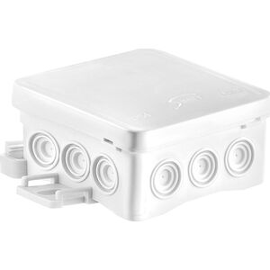 Simet Puszka naścienna 85x40x85mm z dławnicą zintegrowaną samozatrzaskowa seria FASTBOX&ampHOOK biała IP54 NS6 35346106 10377023 5907813232251