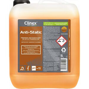 Clinex Clinex Anti-Static - Płyn do mycia powierzchni, antystatyczny - 5 l 10401076 5907513271505