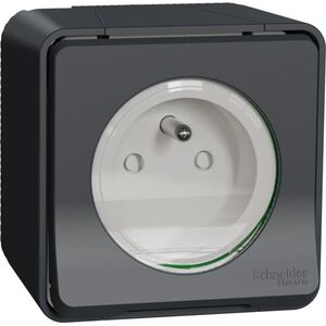 Schneider Electric Mureva Styl Gniazdo 2P+PE zaciski śrubowe antracytowe MUR36030 10401112 3606480789595