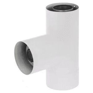 SpiroFlex 80/125-60/100 TRÓJNIK REDUKCYJNY DWUŚCIENNY Z DEKLEM BIAŁY!// RSK.SX-TDNV80/125TDRB 10589861 5907520985631