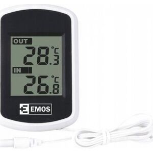 Emos Termometr elektroniczny zewnętrzny wewnętrzny LCD E0041 10698572 8592920010754