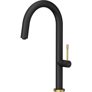 Bateria kuchenna Quadron Haley T Line SteelQ stojąca carbon ze złotym wykończeniem (84818011) 10756013 5904310991773