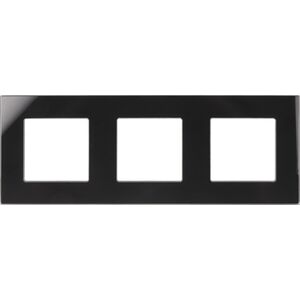 Maclean Ramka szklana Maclean MCE731B potrójna , czarna, 86x86mm 10797086 5902211124894