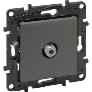 Legrand Gniazdo antenowe Legrand Niloe Step 863475 TV typu F pojedyncze końcowe gniazda stalowe 10800283 3414971840614