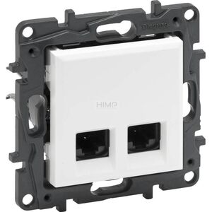Legrand Gniazdo teleinformatyczne Legrand Niloe Step 863168 2 x RJ45 kat. 6A UTP podwójne białe 10800491 3414971835665