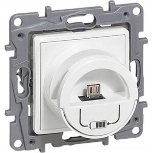 Legrand Ładowarka USB Legrand Niloe / Niloe Selection 764596 stacja ładująca micro USB + USB typ A 2400mA biała 10802622 3414970804747