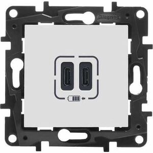 Legrand Niloe Step Gniazdo podwójne USB 2xUSB-C 3A biały (863139) 10802627 3414971834958