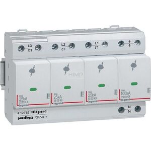 Legrand Ogranicznik przepięć Legrand 412283 B Typ 1 4P 25kA 350V AC 1,5kV 10802653 3414970517302