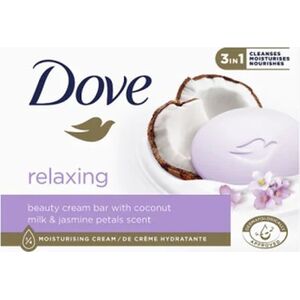 Dove  Dove Relaksujące Mydło w kostce 3in1 - Coconut Milk & Jasmine 90g 11062597 8720182258137