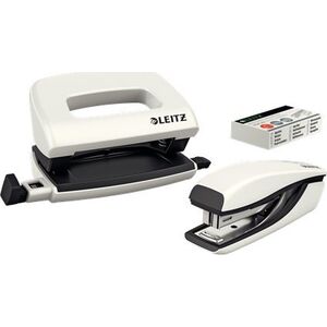 Zszywacz Leitz Zszywacz i dziurkacz Mini WOW white 11238108 4002432100781