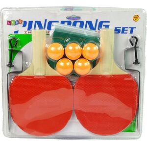 LeanToys Zestaw Do Ping Ponga Tenis Stołowy Paletki Siatka 5 Piłek 11238223 5904665993194