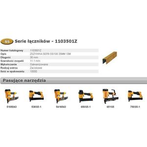 Bostitch BOSTITCH ZSZYWKI S5 35mm 10 000 szt 11260593 5902013935285