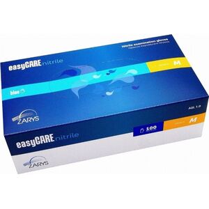 Zarys Rękawice Nitrylowe Zarys easyCARE Jednorazowe niebieskie roz. M 100 szt 11262063 5907996878260