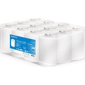 Velvet Ręczniki w roli celulozowe VELVET MINI, 2-warstwowe, 52m, 12 rolek, białe 11262406 5901478004666