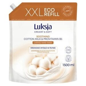 Luksja Luksja Creamy & Soft Kremowe mydło w płynie Mleczko Bawełniane i Prowitamina B5 1500 ml opakowanie uzupełniające 11286307 5900536349251