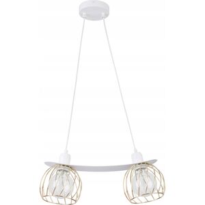 Lampa wisząca Sigma Regge 2 31855 lampa wisząca zwis 2x60W E27 biały / złoty 11616462 5902846818991