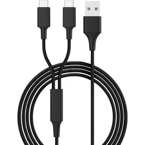 Kabel USB Smrter USB-A - 2x USB-C 1.2 m Czarny (SMRTER_HYDRA_DUO_C_BK) 11618642 4250551405687