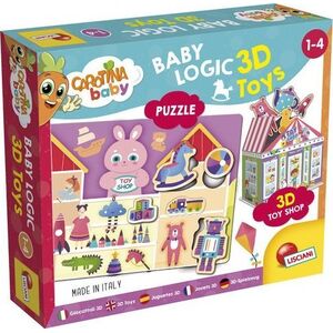 Carotina Baby Logic 3D zabawki puzzle układanka 92543 LISCIANI 11622062 8008324092543