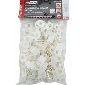 AWTools AWTOOLS SYSTEM POZIOMOWANIA PŁYTEK STANDARD 2,0mm - 7-15mm - KLIPS 100szt. 11650884 5903678611378