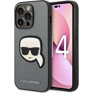 Karl Lagerfeld Karl Lagerfeld Saffiano Karl Head Patch Case - Etui iPhone 14 Pro Max (srebrny) 11822792 3666339077105
