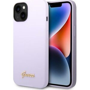 Guess Etui Guess GUHCP14SSLSMU Apple iPhone 14 fioletowy/purple hard case Silicone Vintage Gold Logo 11855798 3666339064969