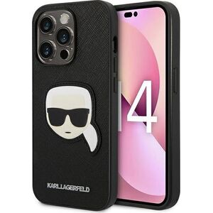 Karl Lagerfeld Karl Lagerfeld Saffiano Karl Head Patch Case - Etui iPhone 14 Pro (czarny) 11864022 3666339077051