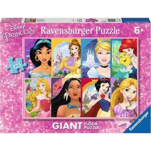 Ravensburger Puzzle 125el podłogowe Księżniczki. Disney Princess 097890 Ravensburger 11918853 4005556097890
