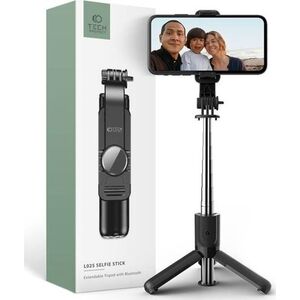 Statyw Tech-Protect Kijek do selfie Tech-protect L02S Wireless Selfie Stick Tripod Black 11920322 9490713937099