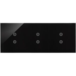 Kontakt-Simon Panel dotykowy 3 moduły 2 pola dotykowe pionowe, 2 pola dotykowe pionowe, 2 pola dotykowe pionowe, zastygła lawa DSTR3333/73 12110339 5902787862756