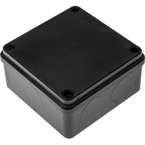Pawbol Puszka natynkowa S-Box 116C - 100x100x50, bezdławików, czarny IP65 12313941 5902983367741