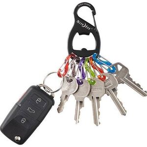 NiteIze Karabinek z otwieraczem Nite Ize KeyRack Czarny 12363114 94664050334