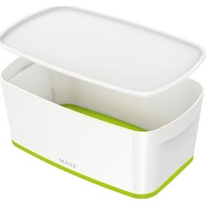 Leitz POJEMNIK MAŁY LEITZ MYBOX Z POKRYWKĄ BIAŁO-ZIELONY 12376397 4002432123629