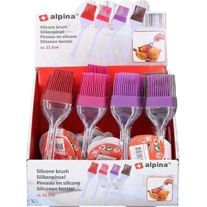 Alpina Alpina - pędzelek silikonowy do marynowania potraw 21 cm (czerwony) 12418785 5904501202145