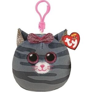 Breloczek TY Maskotka brelok TY Squish-a-Boos KIKI - szary kot 8,5cm 39565 12427665 8421395651